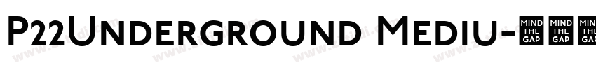 P22Underground Mediu字体转换